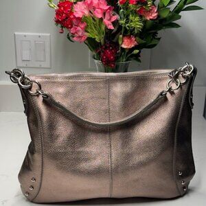 Furla Metallic Gold Leather Bag